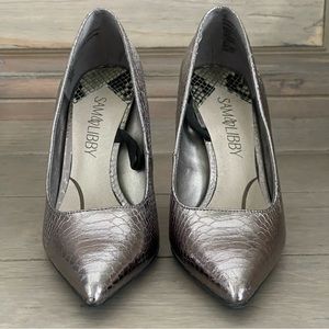🆕 Sam & Libby Snakeskin heels, Size 5.5